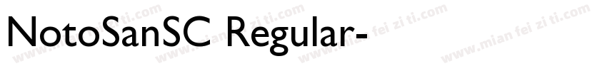NotoSanSC Regular字体转换